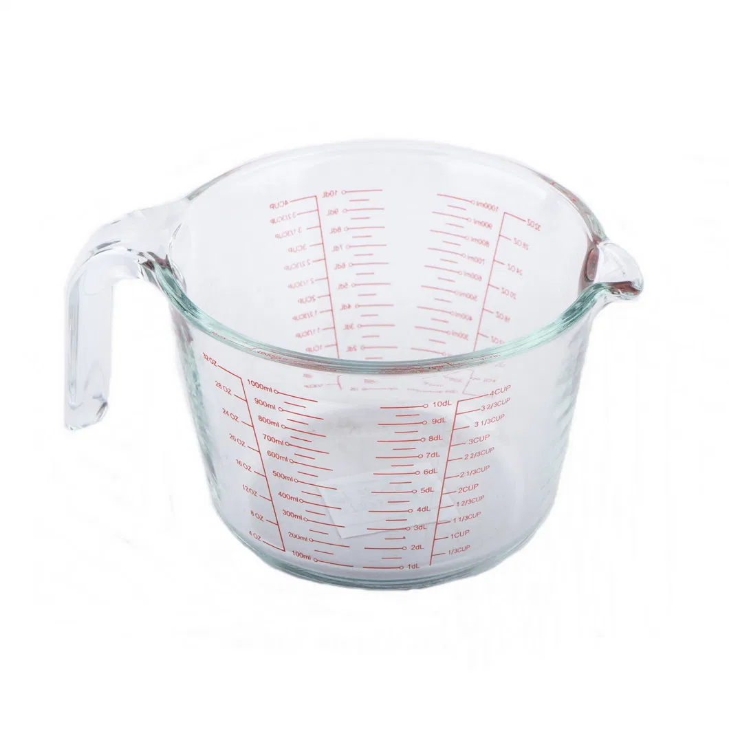 300ml 500ml 1000ml Borosilicate Glass Measuring Cup with Handle