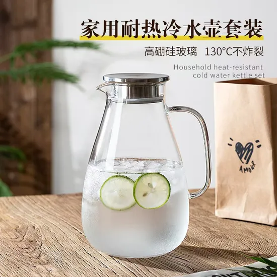 Glass Water Pictcher Glass Water Jug Glass Drink Jug Glass Beverage Jug Glass Pitcher